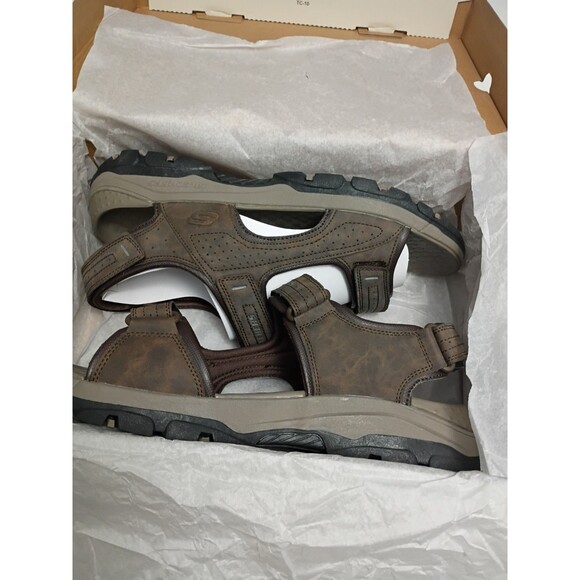 Skechers Relaxed Fit with Luxe Foam Tresmen -Garo Chocolate Brown Gray main image 9